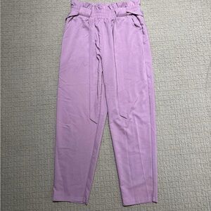 Lavender High-Waisted Pants